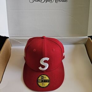 Supreme New Era Red 59FIFTY Cap